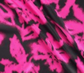 Fuxia jacquard floral design